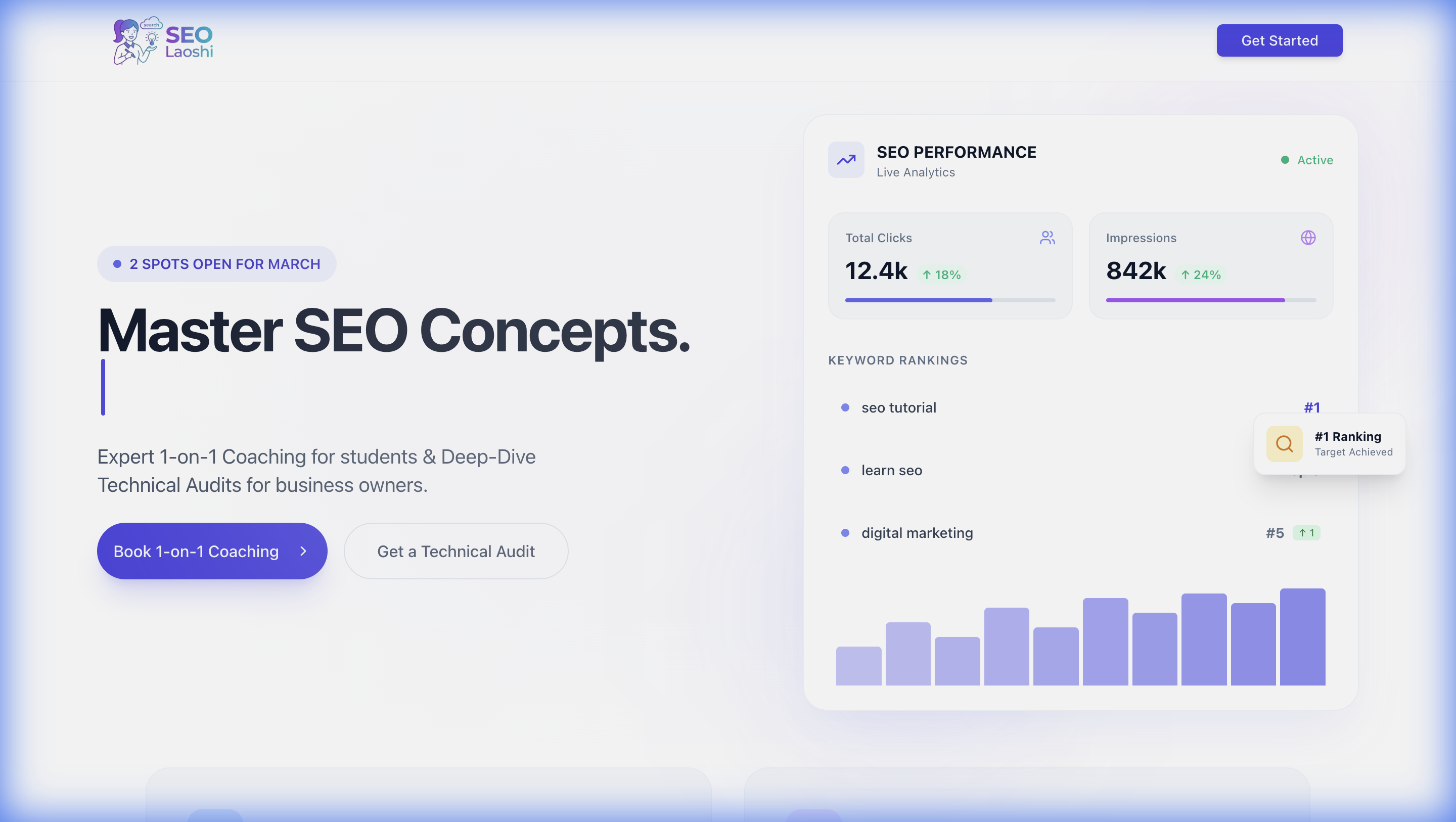 SEO Laoshi — Master SEO Concepts website screenshot